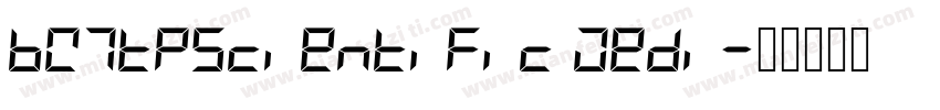 BW7tpScientific Medi字体转换